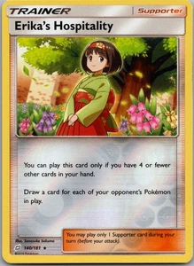 Erika's Hospitality Reverse Holo Holo Rare SM - Team Up 140/181 NM - Picture 1 of 2