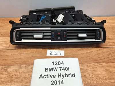 ✅ 10-15 OEM BMW F01 F02 740 750 AH7 Alpina B7 centro tablero rejilla de ventilación de aire negro Foto 1 de 4