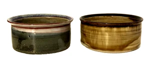 Set 2 ciotole per salsa Studio Art Pottery blu, marrone di Nicole Bastide 2"H 4"W - Foto 1 di 4