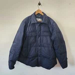 Vintage 80s The Company Store Made In Korea Quilted Down Feather Jacket - Bild 1 von 10