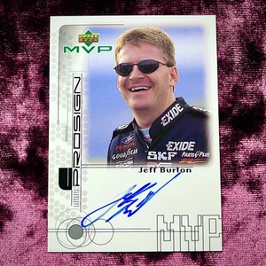 Jeff Burton 1999 Upper Deck MVP Pro Sign Autograph NASCAR Auto Racing Legends SP - Picture 1 of 2