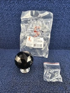 Richelieu BP87375014090: Contemporary Knob, 2" D, Chrome, Black - Picture 1 of 7