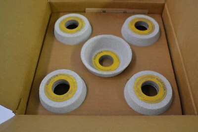 10-Pcs. Norton 4/3 x 1-1/2" x 1-1/4" Flaring Cup Grinding Wheels 32A46-K5VBE - Image 1 of 4