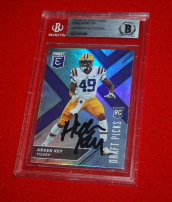 ARDEN KEY 2018 ELITE DRAFT PICKS Signed RC CARD Beckett slabbed  #154A JAGUARS - Image 1 of 3