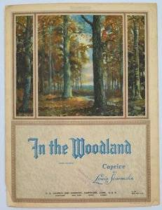 um 1919 - Im Wald - antike Noten - Caprice Louis Scarmolin Art Deco - Bild 1 von 5