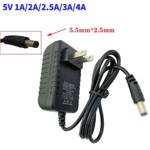 5V 1A/2A/2.5A/3A/4A DC Power Supply Charger Adapter ID/OD 2.5mm x 5.5mm Center - Picture 1 of 12