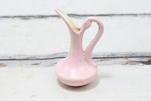 Vintage . Ceramic Ewer Pale Pink With Glitter Possibly Niloak - Picture 1 of 18