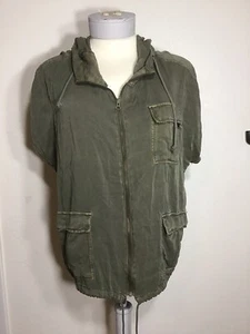 NEU. MAURICES DAMEN GRÜNE WESTE UTILITY MILITARY KAPUZE KURZARM Gr. XL. - Bild 1 von 14