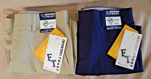 U PICK FRENCH TOAST Boy Uniform SHORTS Navy BLUE Khaki SZ 6 - 16 Regular & HUSKY - Picture 1 of 8