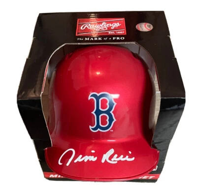 Jim Rice Autographed Boston Red Sox Rawlings Mini Batting Helmet Fanatics - Image 1 of 3