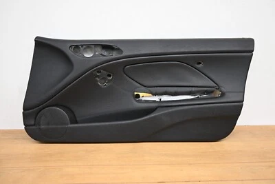 00-06 BMW E46 330Ci M3 Right Passenger Door Card Panel Leather Napa Black OEM - Image 1 of 4