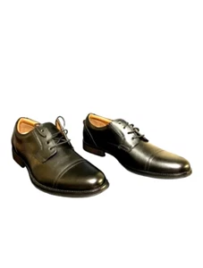 Zapatos Oxford de vestir informales negros George Branford para hombre talla 13 - Imagen 1 de 12