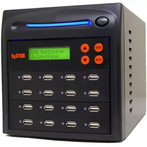 Systor 1:15 USB Duplicator & Sanitizer 2GB/Min - Flash Drive Cloner & Wiper