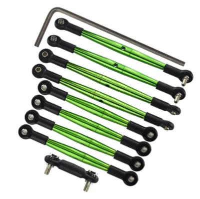 For Traxxas 1/16 Mini E REVO Complete TIE RODS Alloy Upgrade erv160 -GREEN - - Image 1 of 4