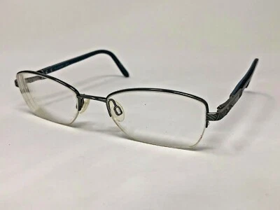 ELLE EL18747 Eyeglasses Frame Titanium Half Rimless 51-19-135 Blue TB82 - Image 1 of 4