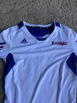 Adidas Climacool Soccer Jersey T-Shirt Kansas Jayhawks KU Shirt Small - Image 1 of 4
