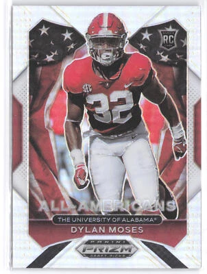 2021 Panini Prizm Draft Picks Collegiate #190 Dylan Moses Alabama Crimson Tide - Image 1 of 2