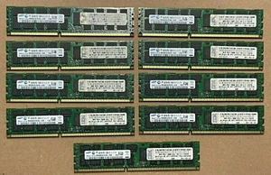 LOT OF 9 - IBM Samsung 8GB PC3-10600R Server Ram Memory 49Y1446 49Y3747 49J0157 - Picture 1 of 3