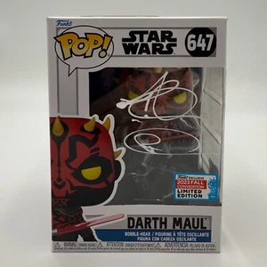RAY PARK FIRMADO/AUTO'D FUNKO POP! FIGURA VINILO DARTH MAUL 2023 NYCC #647 - BAS - Imagen 1 de 13