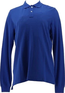 Lands' End Kids Long Sleeve Mesh Polo Cobalt XXL NWOT (835) - Picture 1 of 1