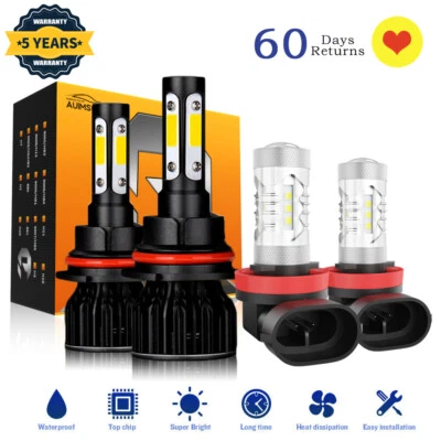 Faro LED de haz alto/bajo para Nissan Xterra 2005-2015 - X 8000K + bombillas antiniebla Foto 1 de 4