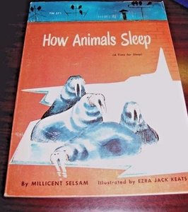 VINTAGE YEAR 1974 nature book "how do animals sleep"  Soft cover - Picture 1 of 2