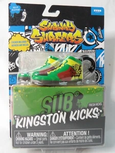 Subway Surfers Kingston Kicks Green Mini Backpack Keychain Shoes/Stickers - Picture 1 of 5