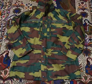 Belgian M90 Jigsaw Puzzle Camo Jacket Large Short Army Belgium Seyntex NOS - Picture 1 of 8