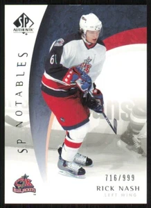 2005-06 SP Authentic #119 Rick Nash /999 - Picture 1 of 2