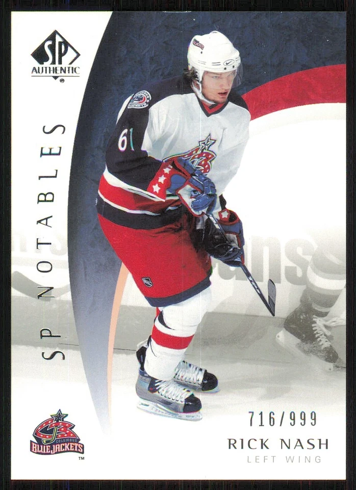 2005-06 SP Authentic #119 Rick Nash /999 - Image 1 of 2