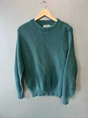 Sudadera pulóver de punto verde vintage American Eagle para hombre manga larga talla L Foto 1 de 3