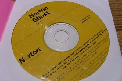 NEW Symantec Norton Ghost 14.0 CD W/ Product Key FOR Windows VISTA & XP ONLY!!!! - Image 1 of 2