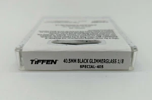 New Tiffen 40.5mm Black Glimmerglass 1/8 Diffusion Filter #405BLKGG18 - Picture 1 of 8