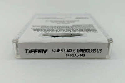 New Tiffen 40.5mm Black Glimmerglass 1/8 Diffusion Filter #405BLKGG18 - Image 1 of 4