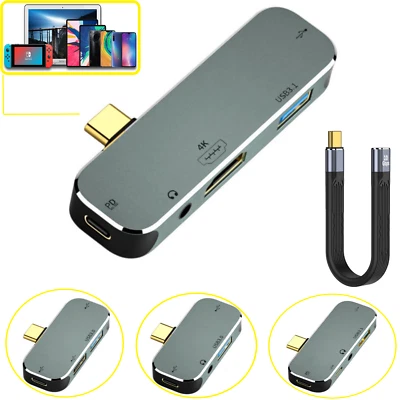 USB Type C Hub Multiport 4K HDMI/PD/Audio/ Adapter Converter Dock station - Image 1 of 4