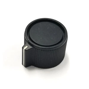 3065P, 1/4" Shaft, 7/8" Diameter Splined Body Knob with Indicator Bar and Line - Picture 1 of 2