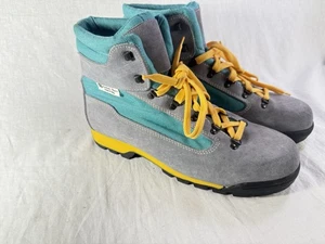One Sport Mountaineering Hiking Boots Suede Leather MADE IN ITALY MENS 12 UU - Picture 1 of 16