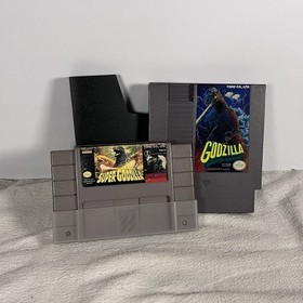 Godzilla Super Bundle Nintendo Entertainment System NES SNES Lote Cubierta Antipolvo