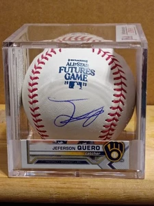 JEFERSON QUERO-Brewers Prospect Firmado OML 2023 All-Star Futures Game Ball (JSA) - Imagen 1 de 10