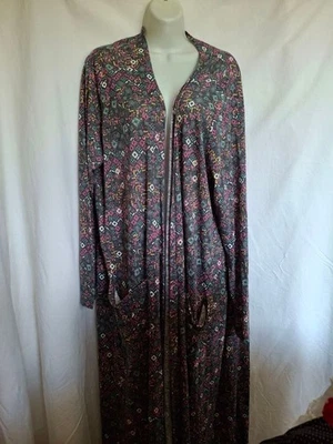 LuLaRoe Sarah Gray/Pink Pattern Size XL duster festival maxi open cardigan - Image 1 of 4