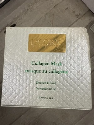 L'Core Paris Emerald Infused Collagen Mask, new in sealed box, 1.7 oz/50ml - Image 1 of 3