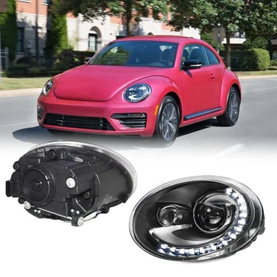 For VW Volkswagen Beetle 2013 2014 2015 2016 2017 2018 2019 LED Headlight Hi-Low - Image 1 of 4