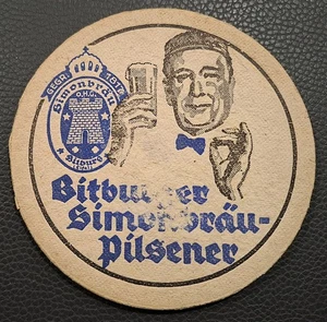 Alter Bierdeckel --- Bitburger Simonbräu - Bild 1 von 2