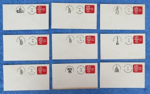 Vintage 1979 Set of 9 FDC First Day Cover Stamps Papal Visit Pope John Paul II - Picture 1 of 5