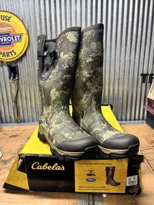 Cabelas Scent Free Uninsulated Rubber Boots Size 10 - Picture 1 of 11