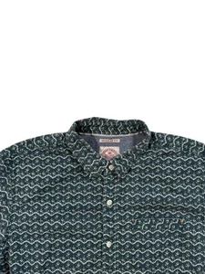 Fat Face Men’s Green Floral Pattern Short Sleeve Regular Fit Shirt - Size XL - Picture 1 of 10