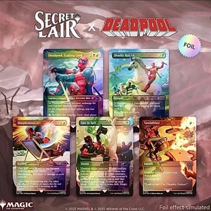 Secret Lair Marvel Deadpool Rainbow FOIL Bundle Magic The Gathering MTG - Picture 1 of 3