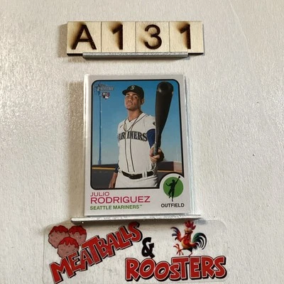 2022 Topps Heritage High Number Julio Rodriguez #700 Rookie - Image 1 of 3