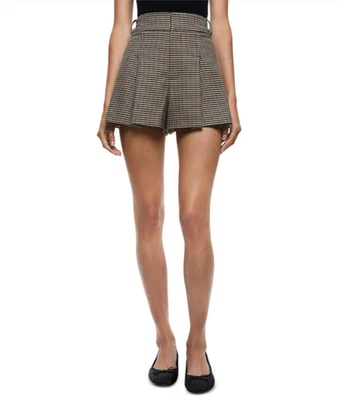 Alice and Olivia Scarlet Pleated Flutter Shorts MSRP $295 - Image 1 of 4