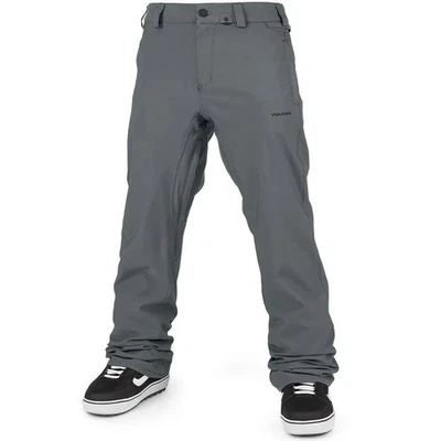 Pantalones chinos para nieve Volcom Freakin para hombre, gris oscuro, pequeños Foto 1 de 2